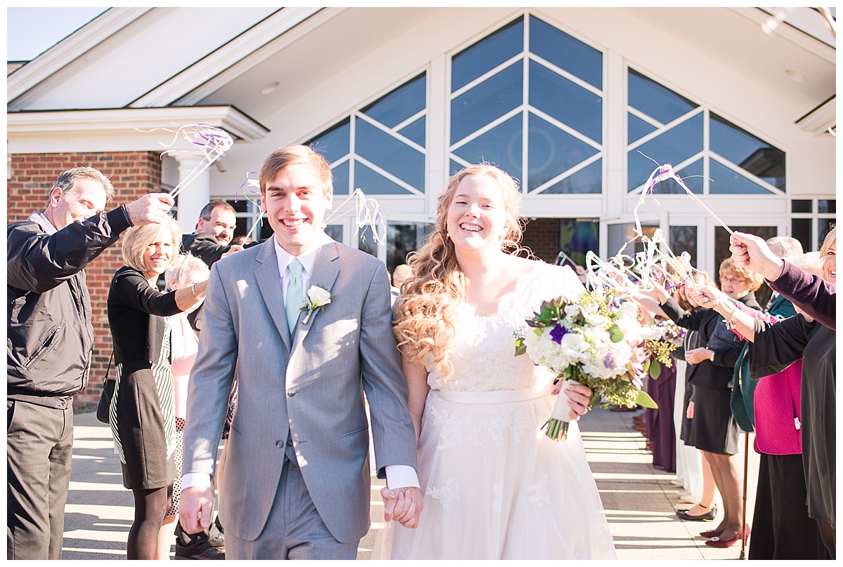 Central Virginia Wedding, Richmond Wedding, Hanover Arts & Activities Center, Seafoam Green and Purple Wedding, Succulent bouquet, Caiti Garter Photography