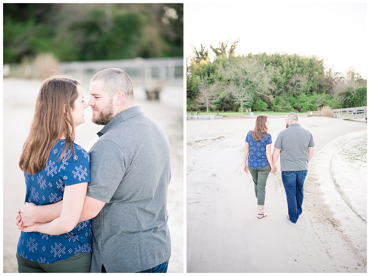 Anna & Travis, Yorktown Beach, Yorktown, Engagement Pictures, Waterfront, Caiti Garter Photography