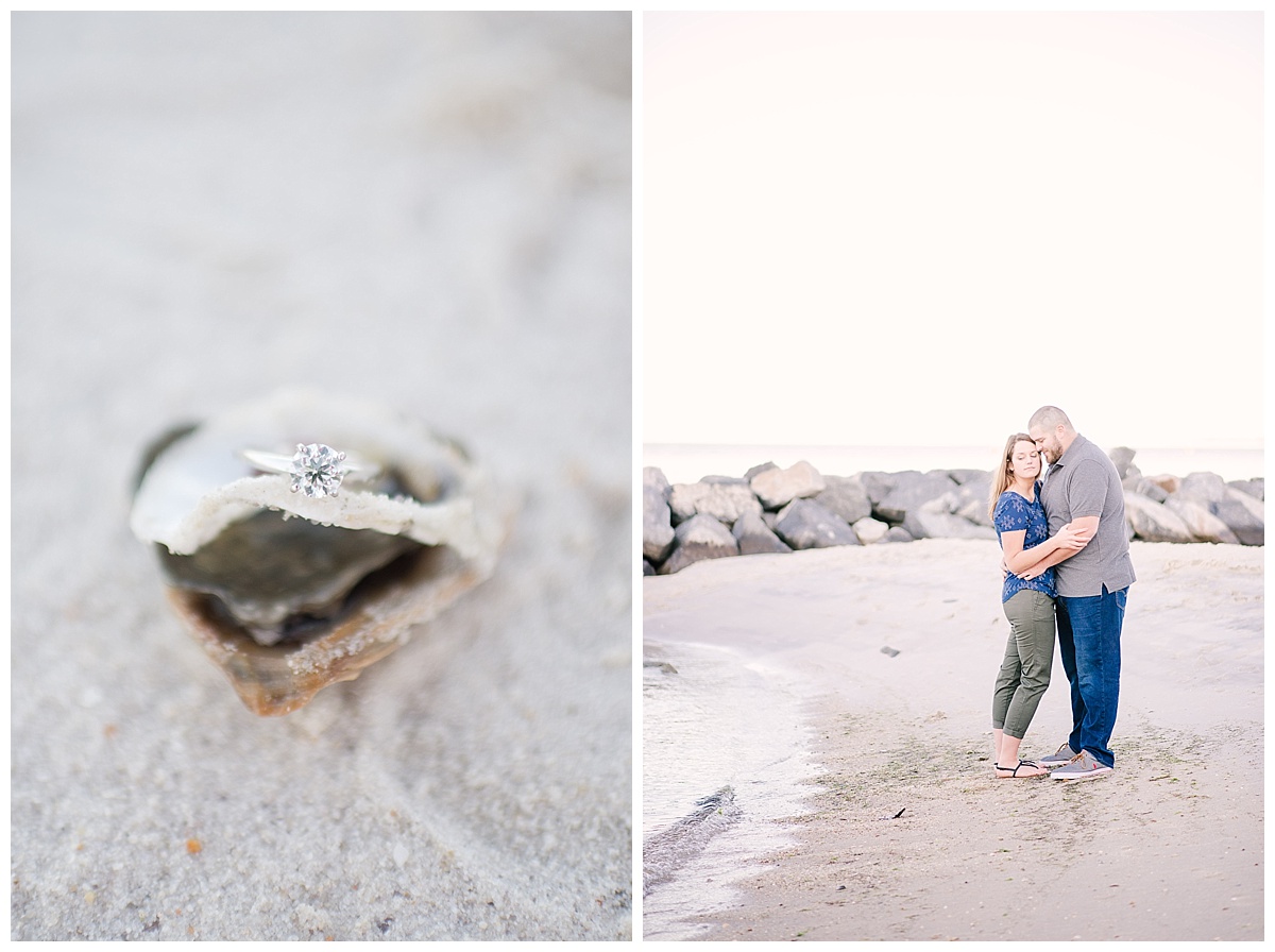 Anna & Travis, Yorktown Beach, Yorktown, Engagement Pictures, Waterfront, Caiti Garter Photography