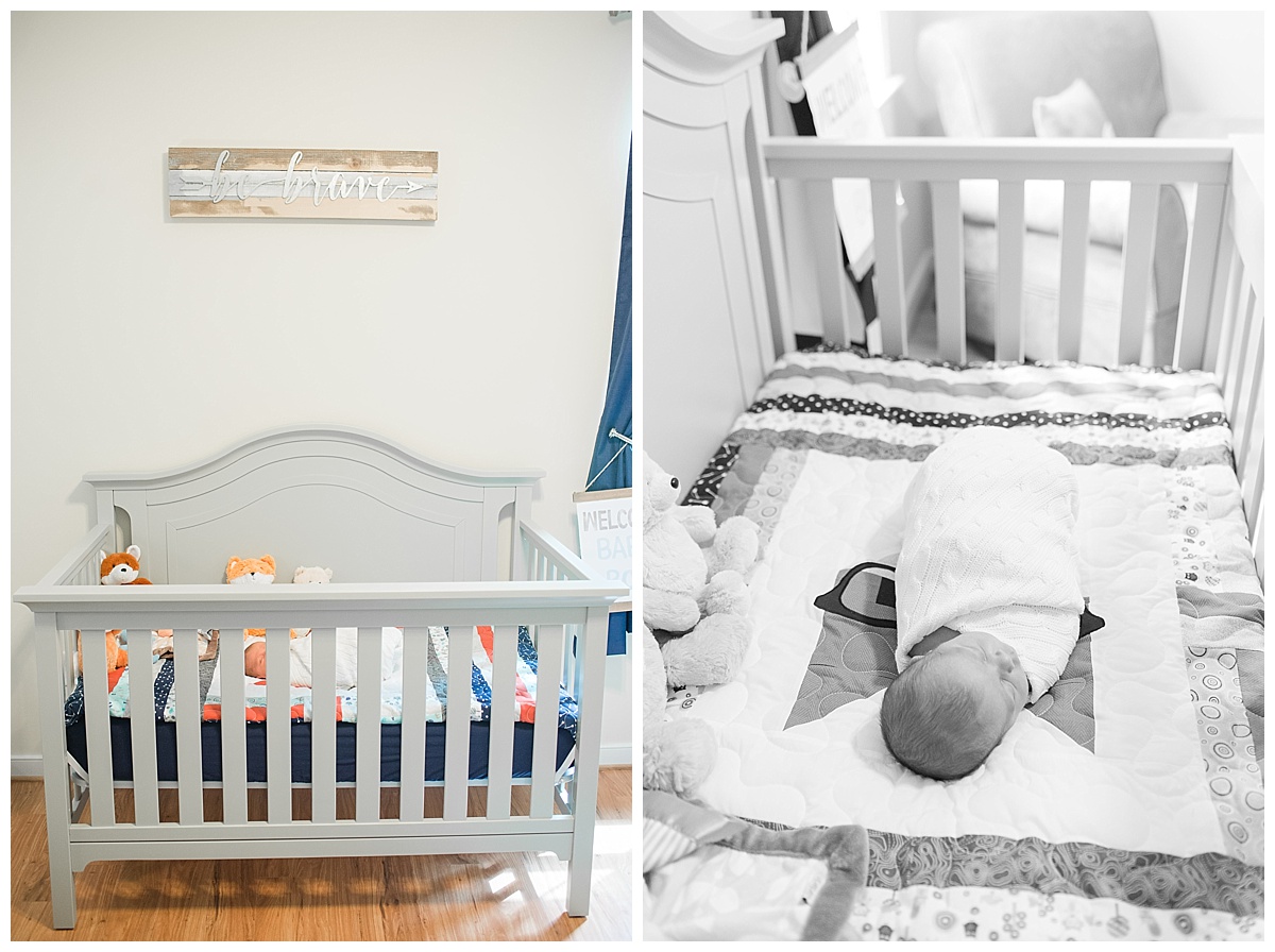 Camden Newborn, Newborn Pictures, Fox Nursery, Home Newborn Pictures, Caiti Garter Photography
