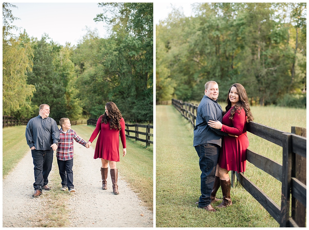 Lakeside at Welch Estate, Powhatan Virginia, Countryside Engagement Session, Fall Family Pictures, Fall Engagement Session, Caiti Garter Photography