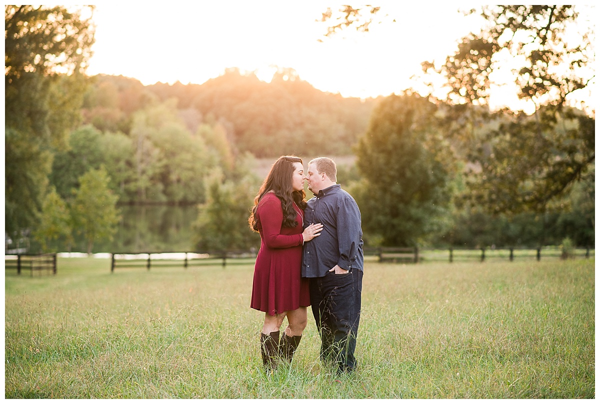 Lakeside at Welch Estate, Powhatan Virginia, Countryside Engagement Session, Fall Family Pictures, Fall Engagement Session, Caiti Garter Photography