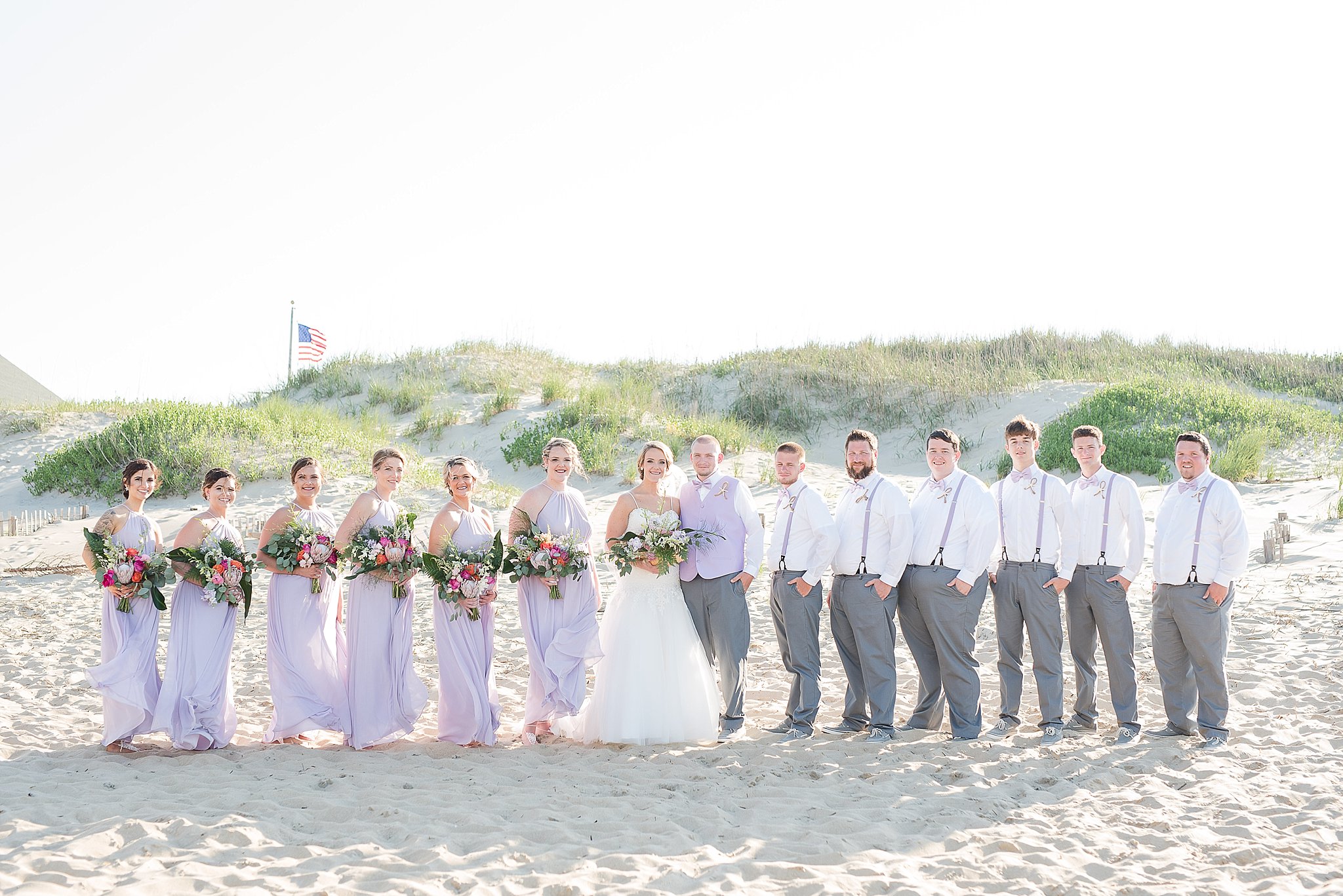 Outer Banks Wedding, Jennette's Pier Wedding, Outer Banks Photographer, Nags Head Wedding, Nags Head Photographer, Purple and Gray wedding, Caiti Garter Photography, OBX Photographer
