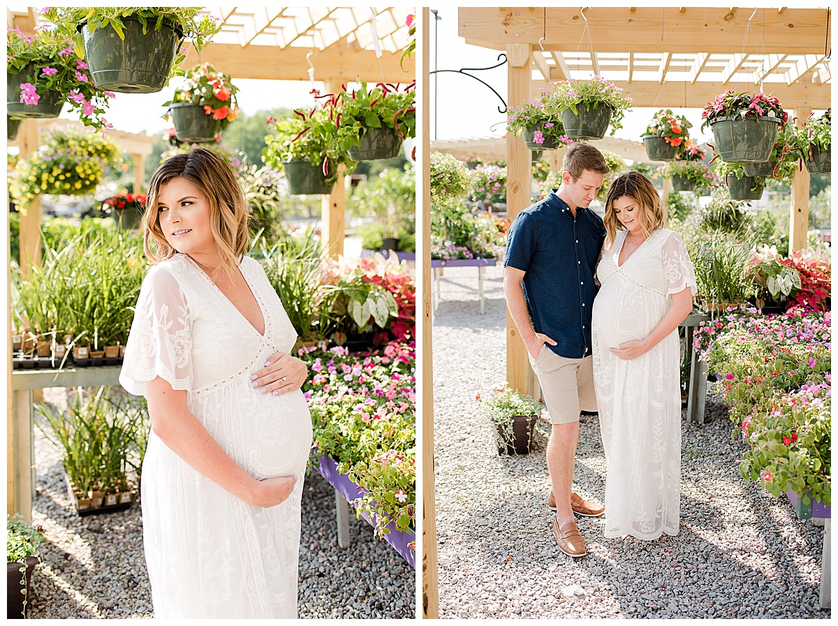 Maternity Photography, Maternity Session, Boulevard Flower Gardens Photos, Greenhouse Session, Flower Garden Photos, Greenhouse maternity photos, Caiti Garter Photography, Prince George Photographer